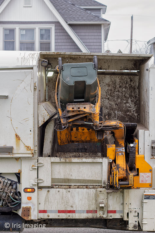 Dumping into the truck