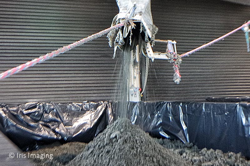 When solids are removed and dried they transported to county landfill