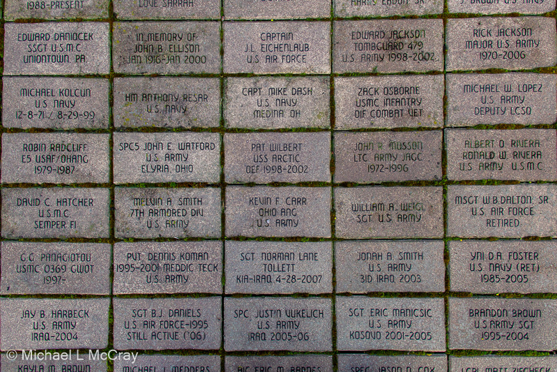 In memoriy of those lost in wars in bricks