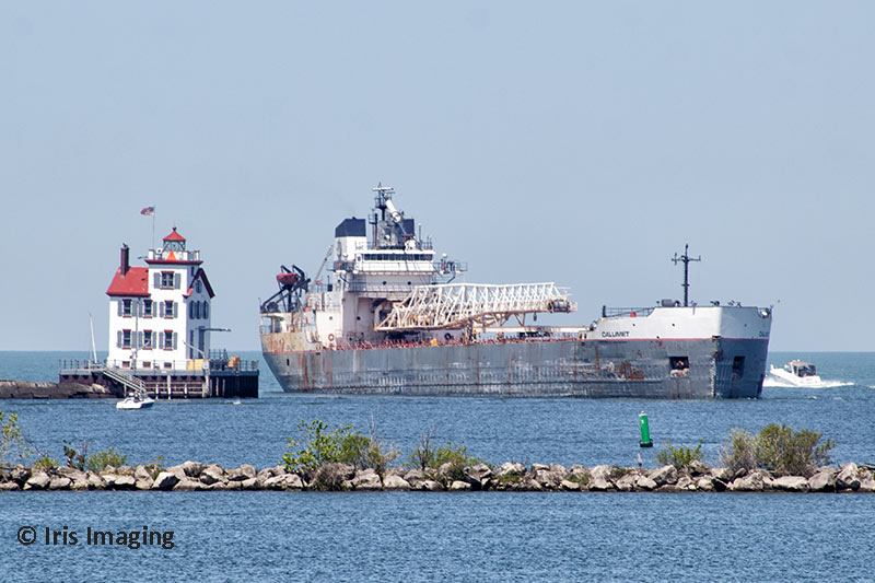 Ship entering Black River