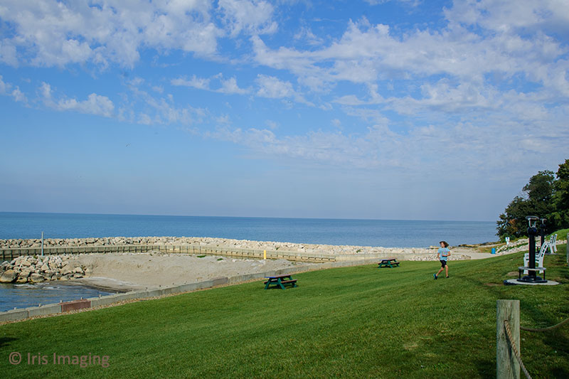 The boat launch is popular spot year round